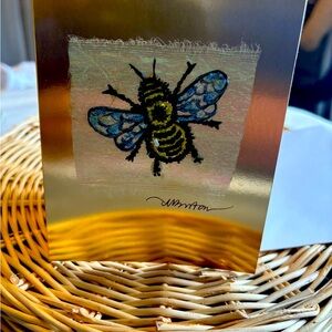 🐝Hand painted Bee greeting card